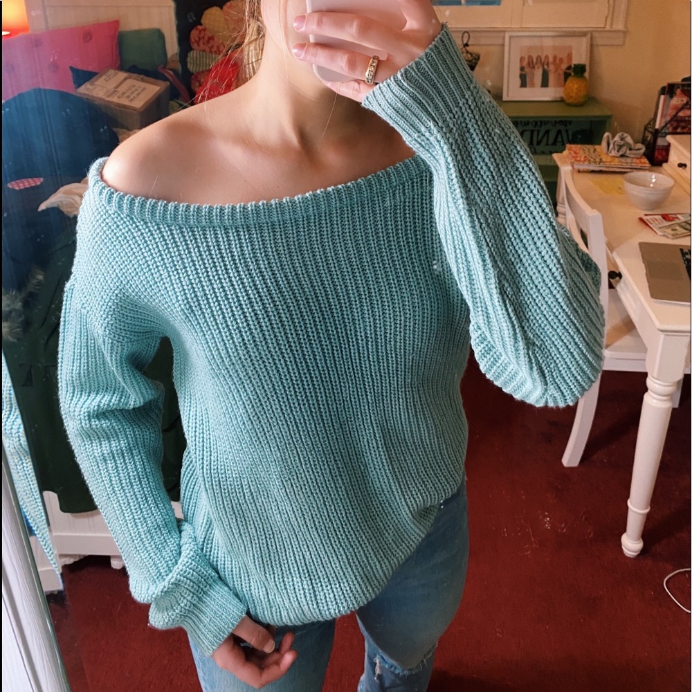missguided blue sweater